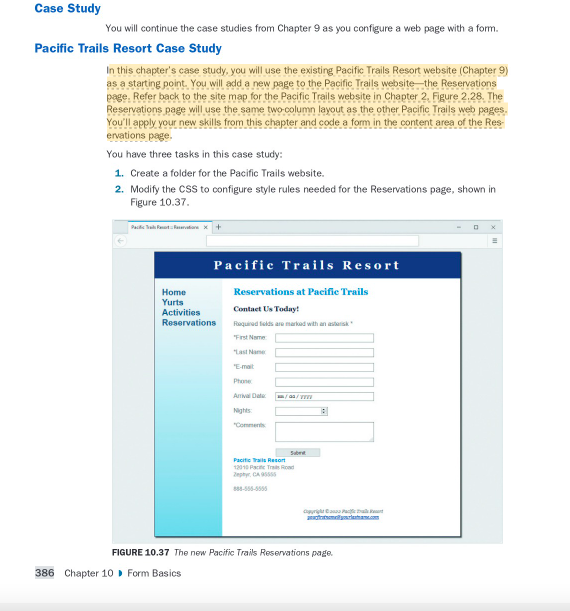 Solved You Will Continue The Case Studies From Chapter 9 As | Chegg.com