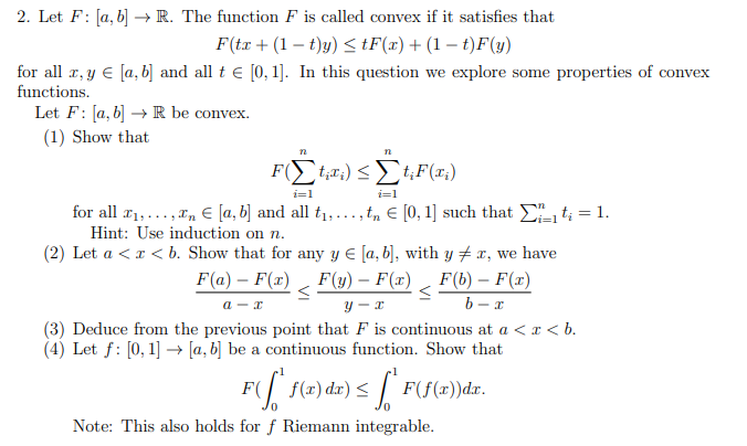 Solved N2 N 2 Let F A B R The Function F Is Calle Chegg Com