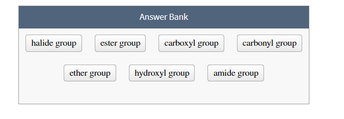 Solved Identify The Highlighted Functional Groups In The