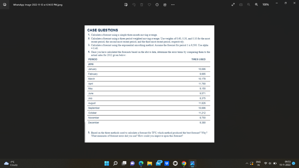 Solved Tires for You, Inc. Tires for You, Inc. (TYY),