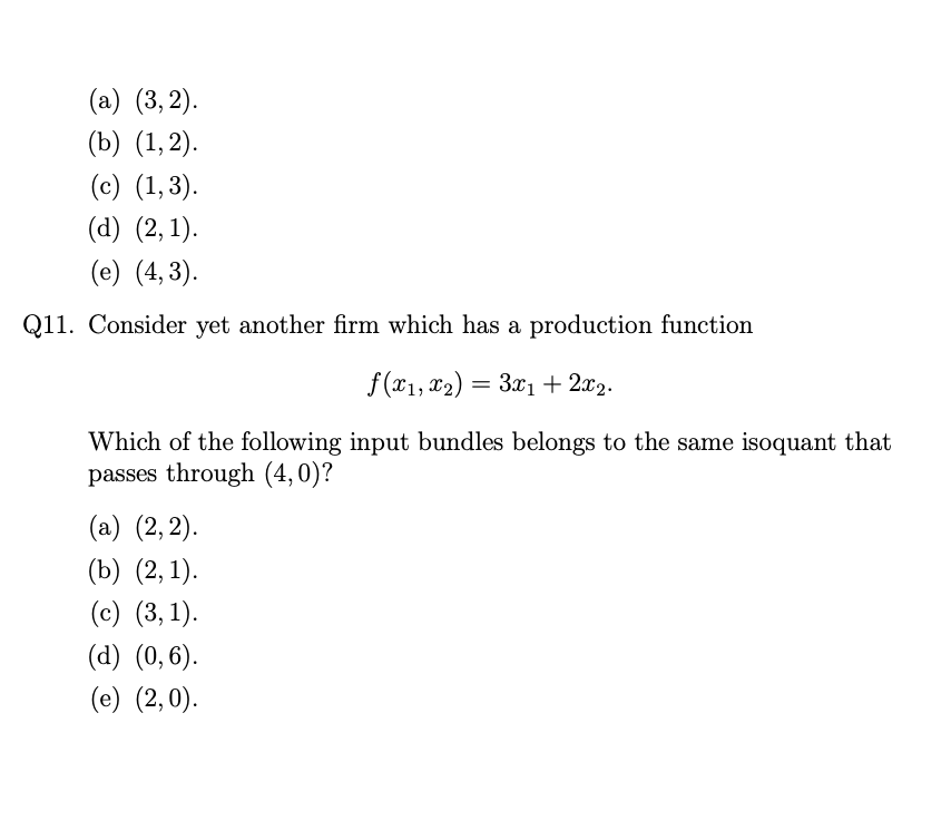 Solved PROBLEM I. Suppose that a firm has a production | Chegg.com