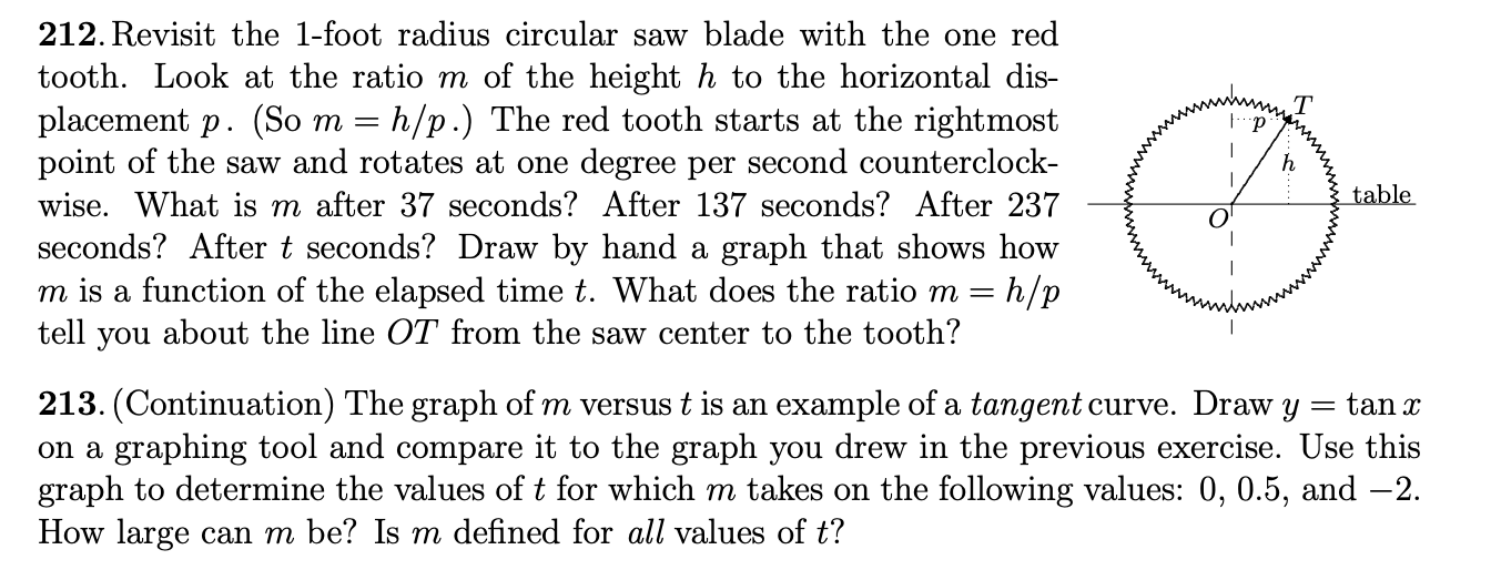 212. Revisit The 1-foot Radius Circular Saw Blade 