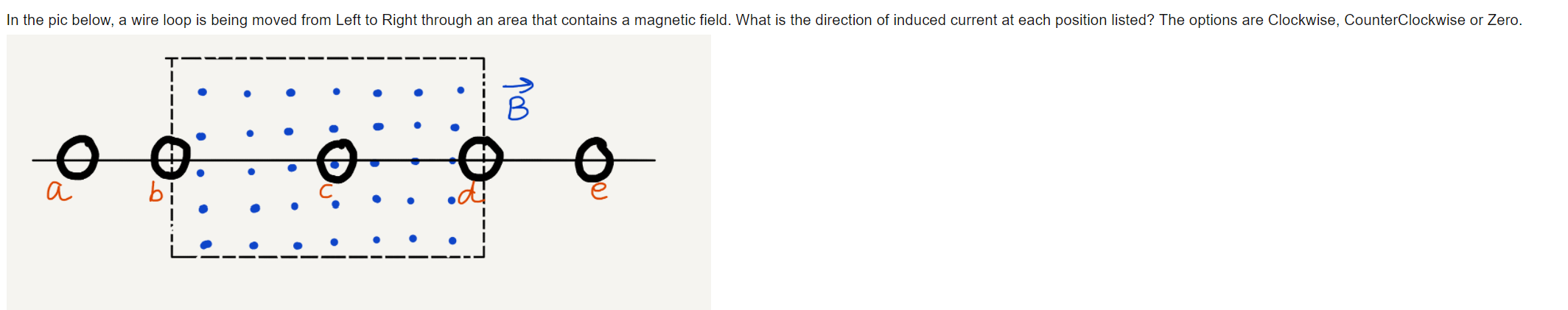 Solved In the pic below, a wire loop is being moved from | Chegg.com