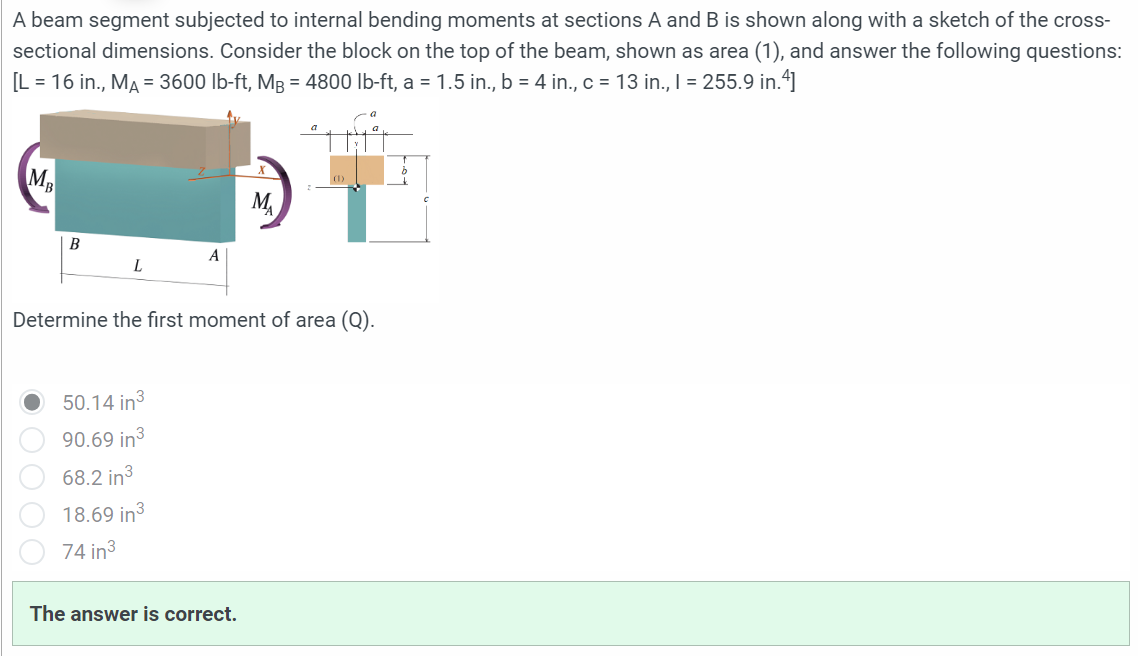 Solved Determine The Shear Flow (q) Between The Top Block | Chegg.com