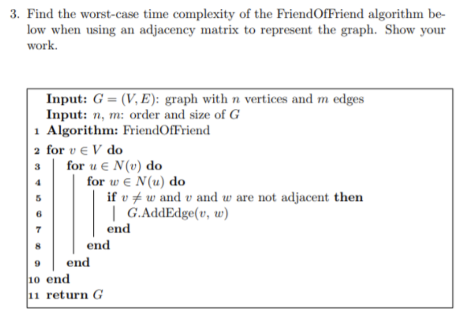 Solved Find The Worst-case Time Complexity Of The | Chegg.com