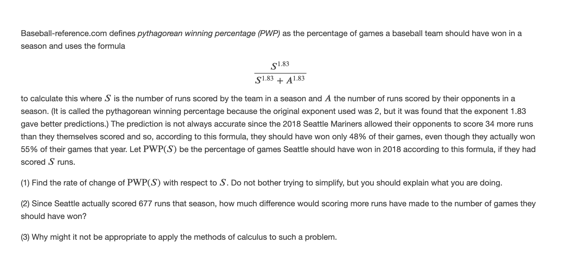 Solved defines pythagorean winning