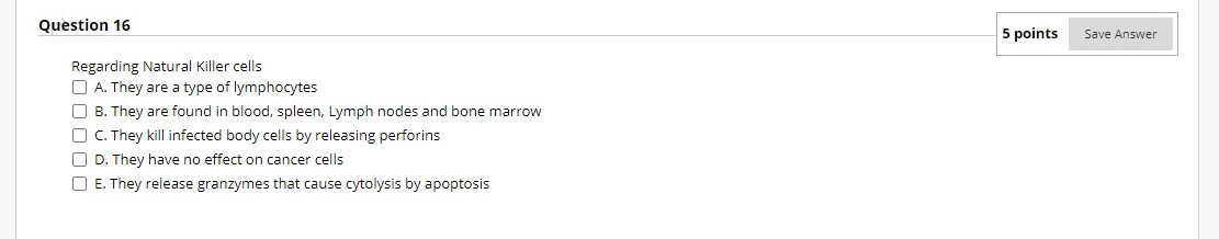 Solved Question 16 5 points Save Answer Regarding Natural | Chegg.com