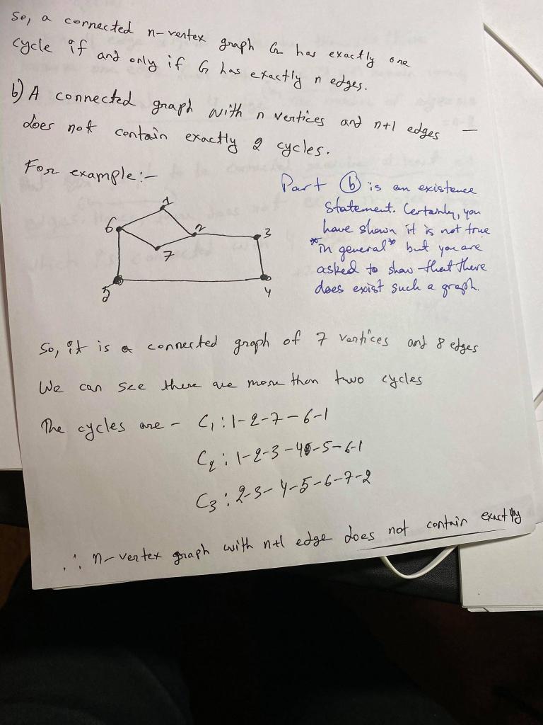 Prove that a tree with n vertices has n-1 edges 