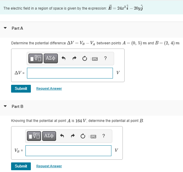 Solved The Electric Field In A Region Of Space Is Given By | Chegg.com