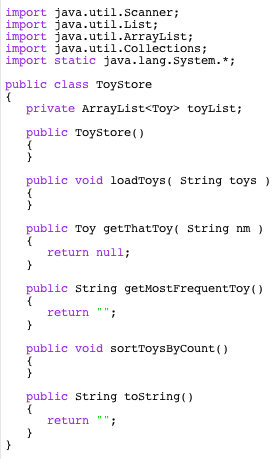 Solved import java.util.scanner; import java.util.List; | Chegg.com