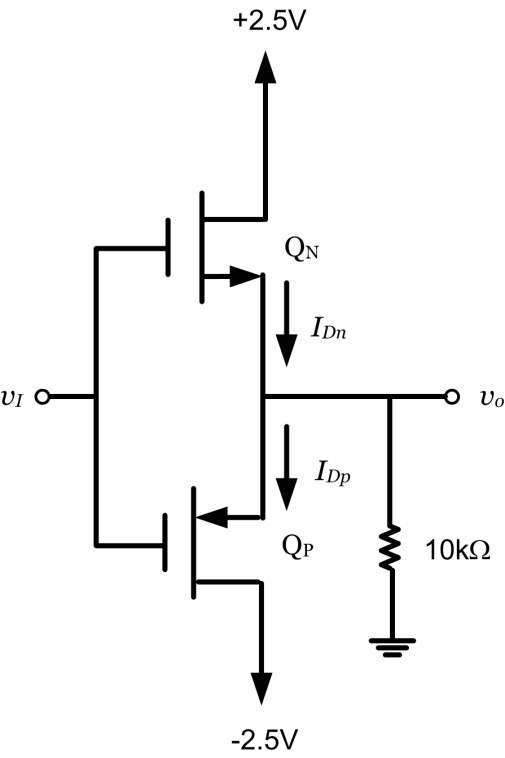 Solved The NMOS and PMOS transistors in the below circuit