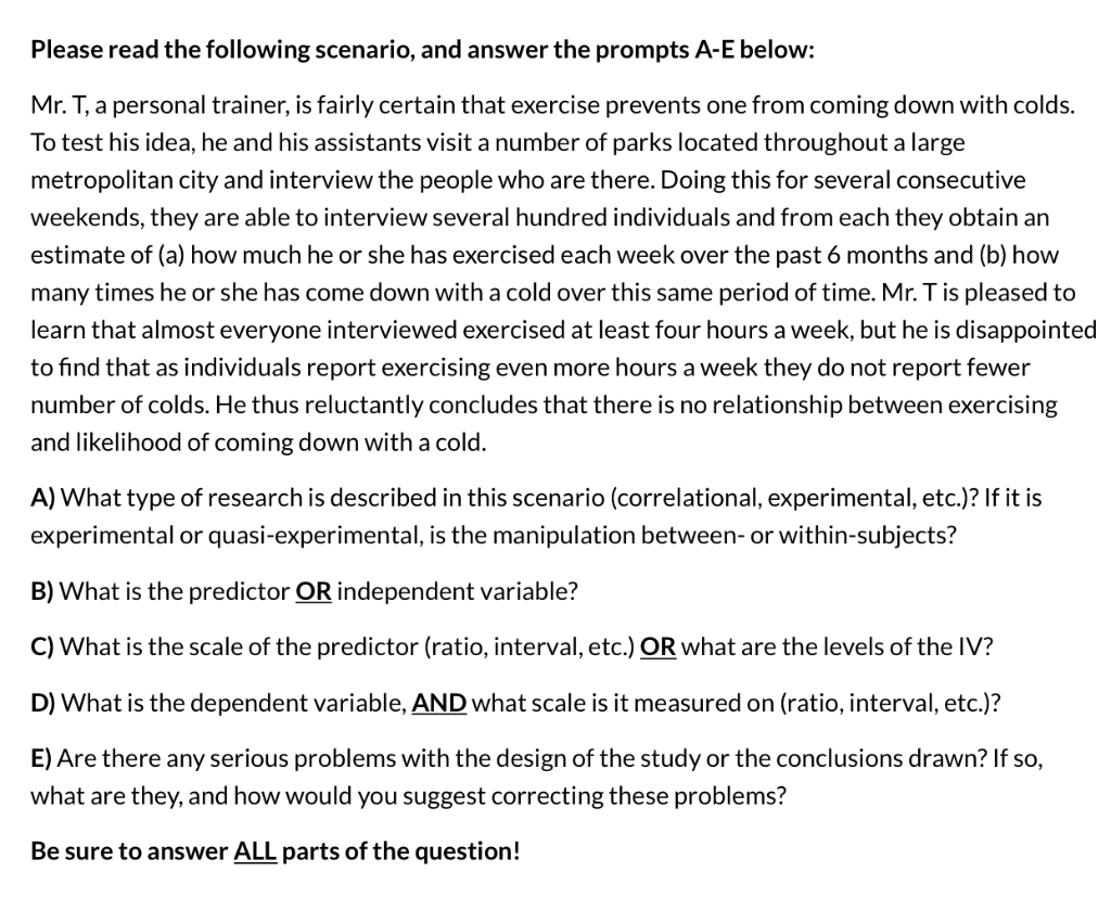 Solved Please read the following scenario, and answer the | Chegg.com
