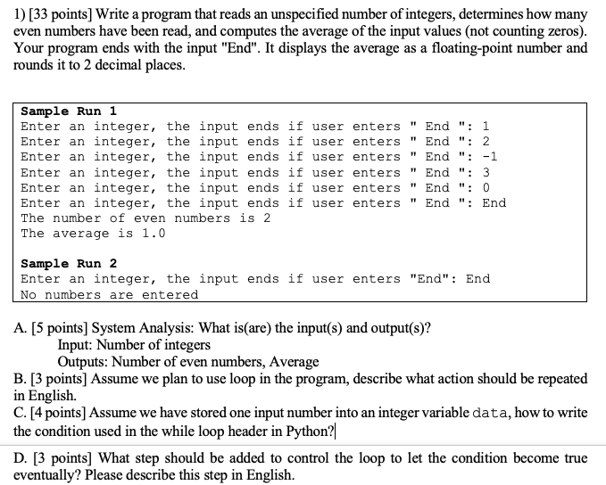 Solved Write a program that repeatedly reads in words (or