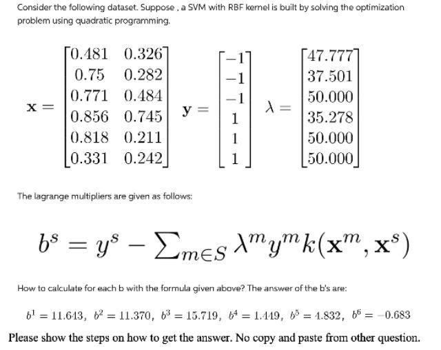 Solved Consider the following dataset. Suppose , a SVM with | Chegg.com