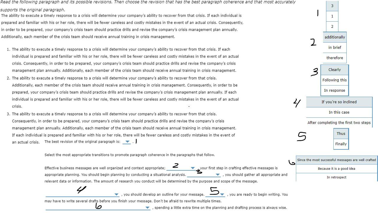 Solved 3 1 Read the following paragraph and its possible | Chegg.com