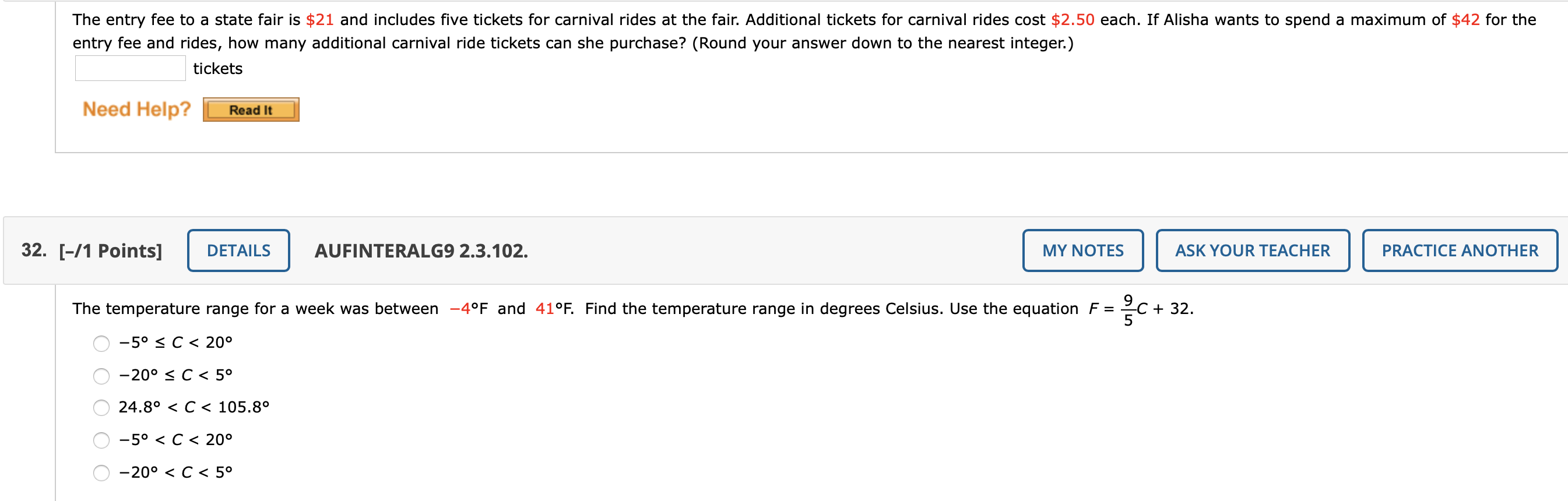 Solved The entry fee to a state fair is 21 and includes Chegg