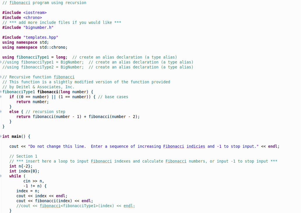 Solved Create a recursive program in C++ to calculate | Chegg.com image.