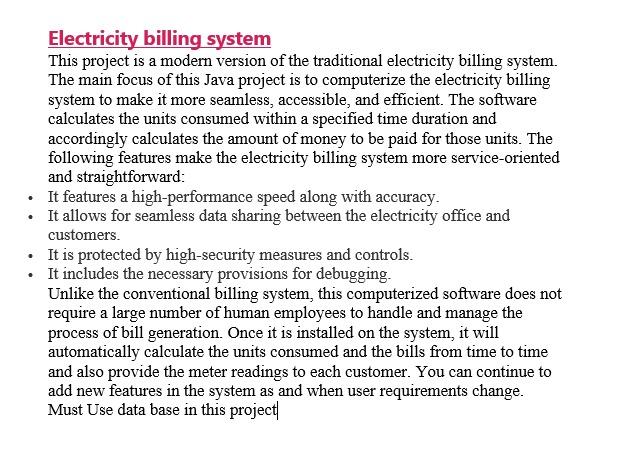 electricity bill essay