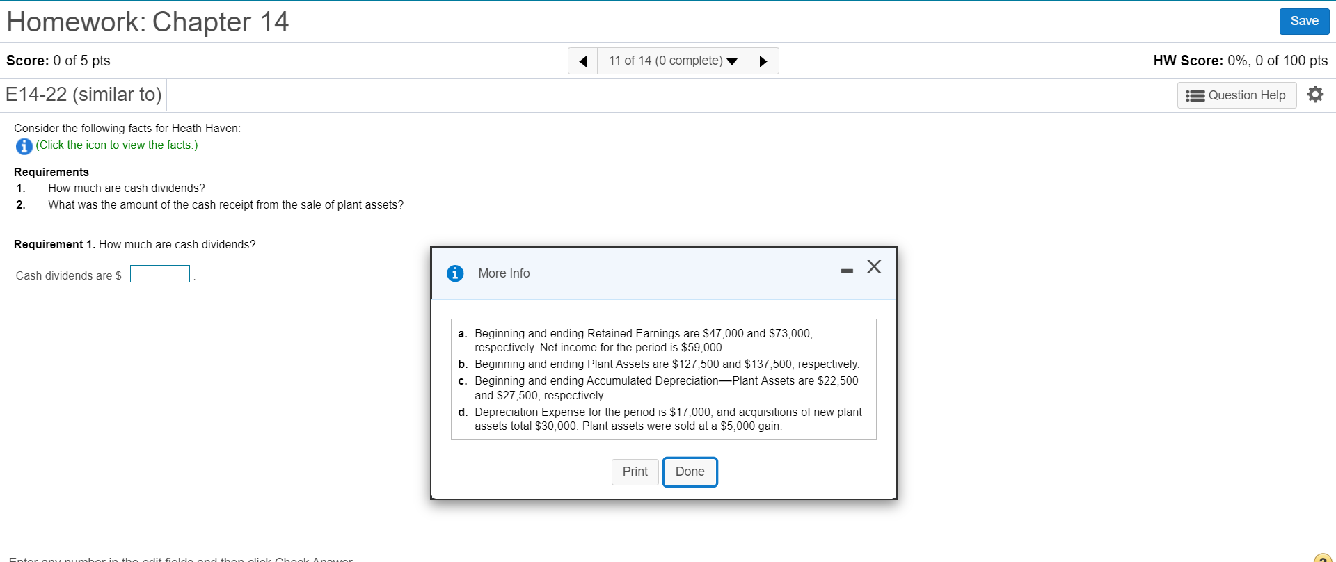Solved Save Homework: Chapter 14 Score: 0 of 5 pts E14-22 | Chegg.com