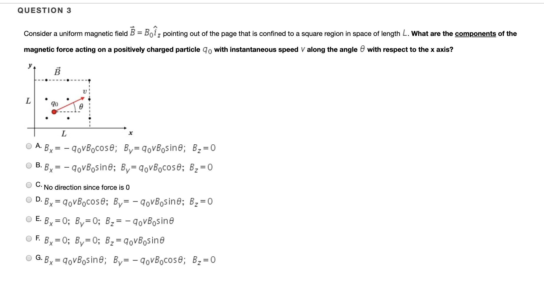 Solved Question 3 Consider A Uniform Magnetic Field B B Chegg Com