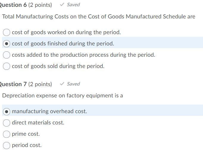 Solved Question 5 (2 points) Saved Which of the following is | Chegg.com
