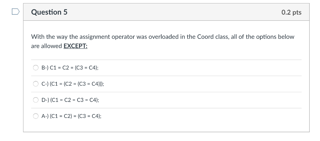 overloaded assignment operator return reference