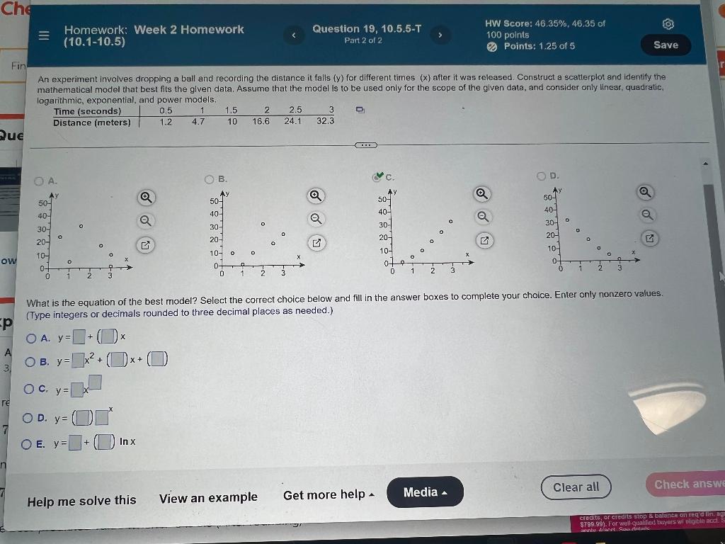 Solved Che = Homework: Week 2 Homework (10.1-10.5) Question | Chegg.com