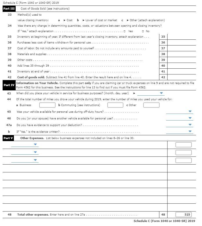 Solved Complete Schedule C for Scott showing Scott's | Chegg.com