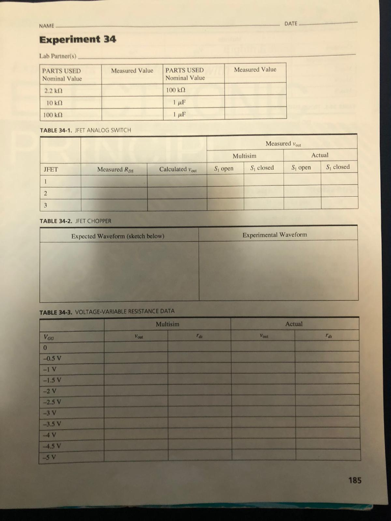 Lab Book Experiment Example l lab book of experiments manual for use with | Chegg.com