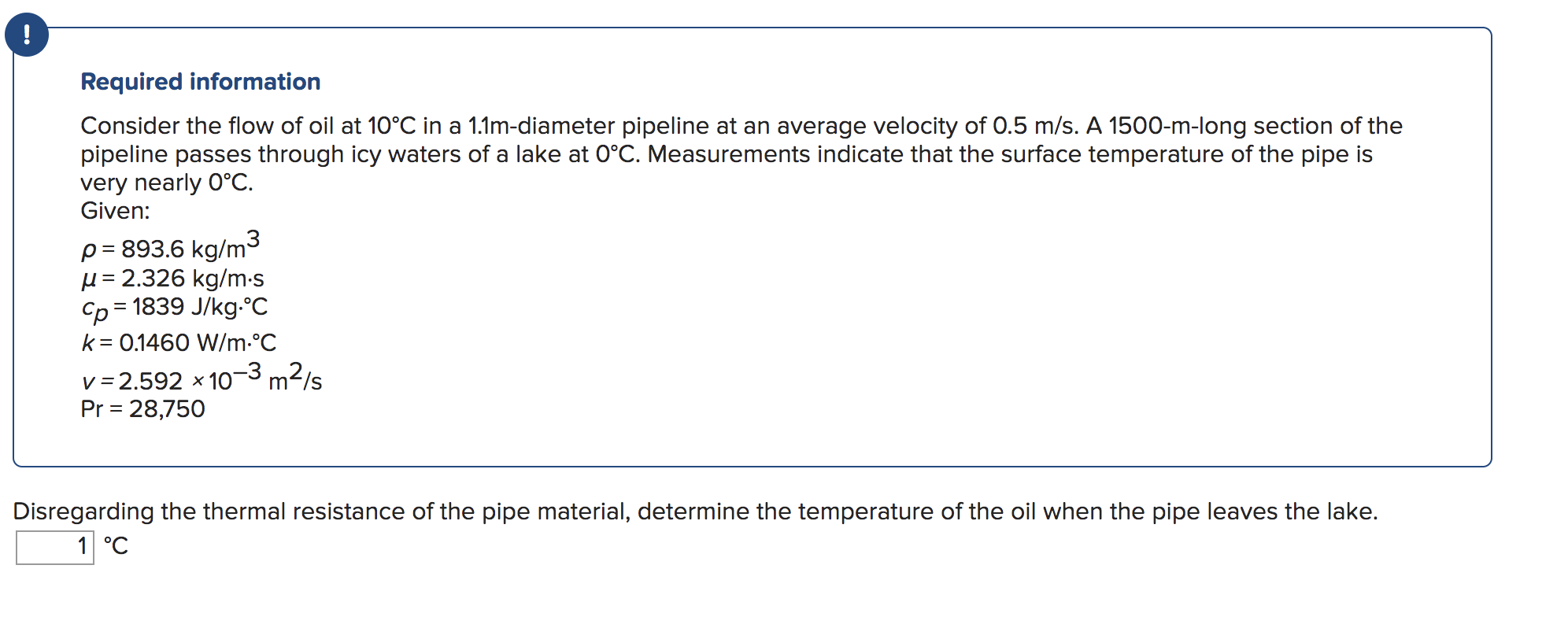 Solved ! Required information Consider the flow of oil at | Chegg.com