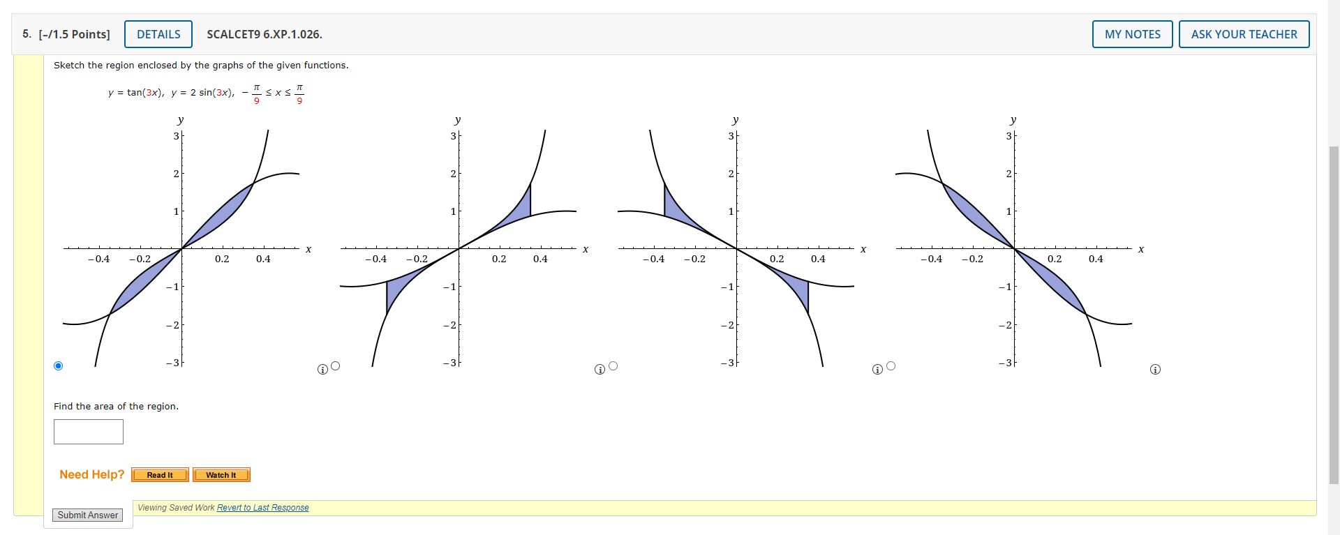 Solved Sketch The Region Enclosed By The Graphs Of The Given | Chegg.com