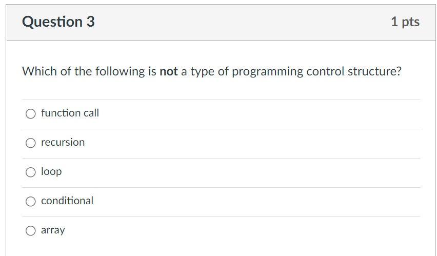 Solved Which of the following is not a type of programming | Chegg.com
