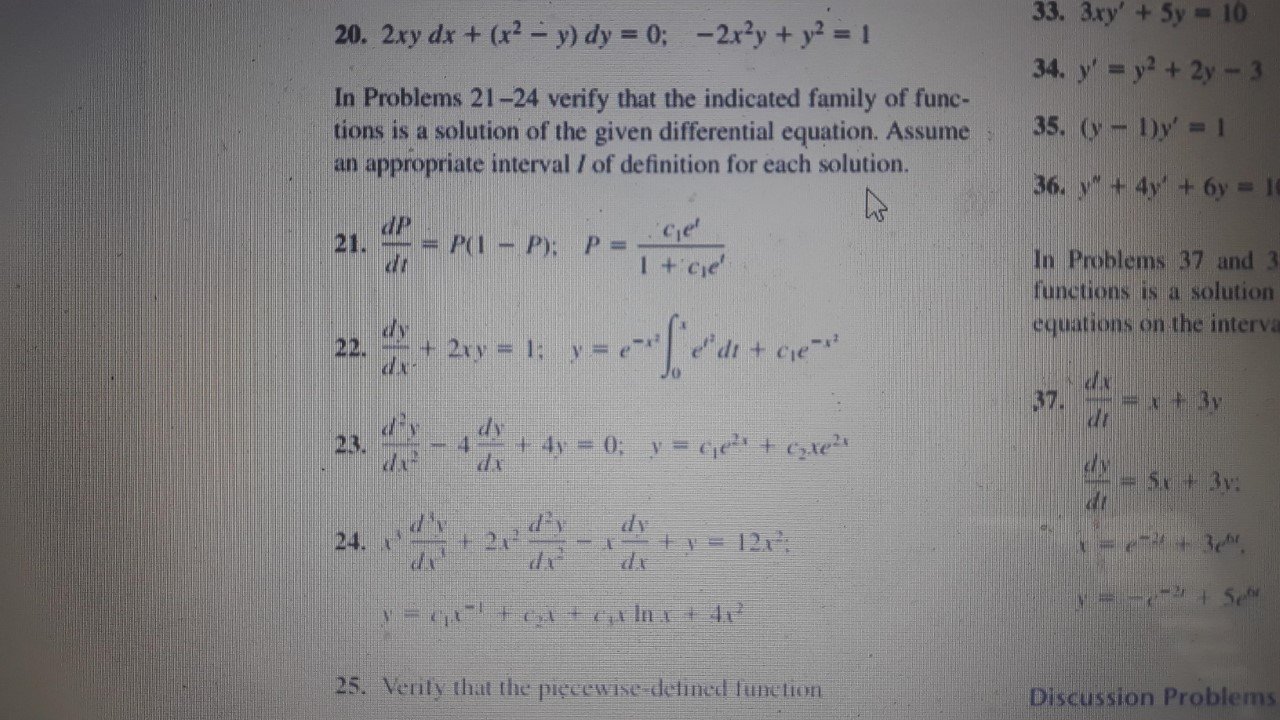 2xy Dx X2 Y Dy 0 2xy Y2 1 33 3xy Chegg Com