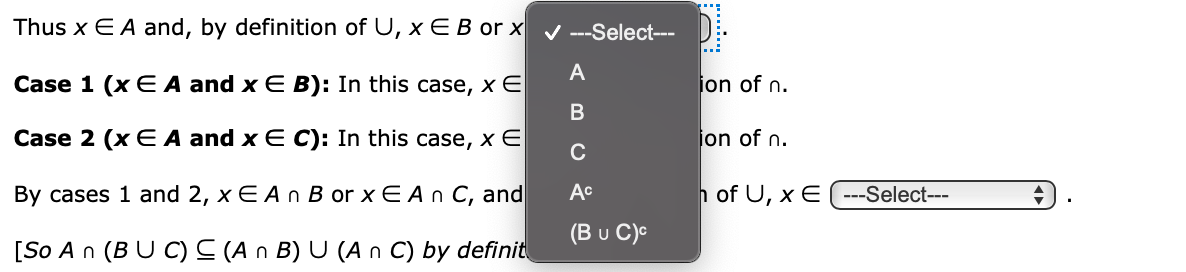 Solved Consider The Following Statement. For All Sets A, B, | Chegg.com