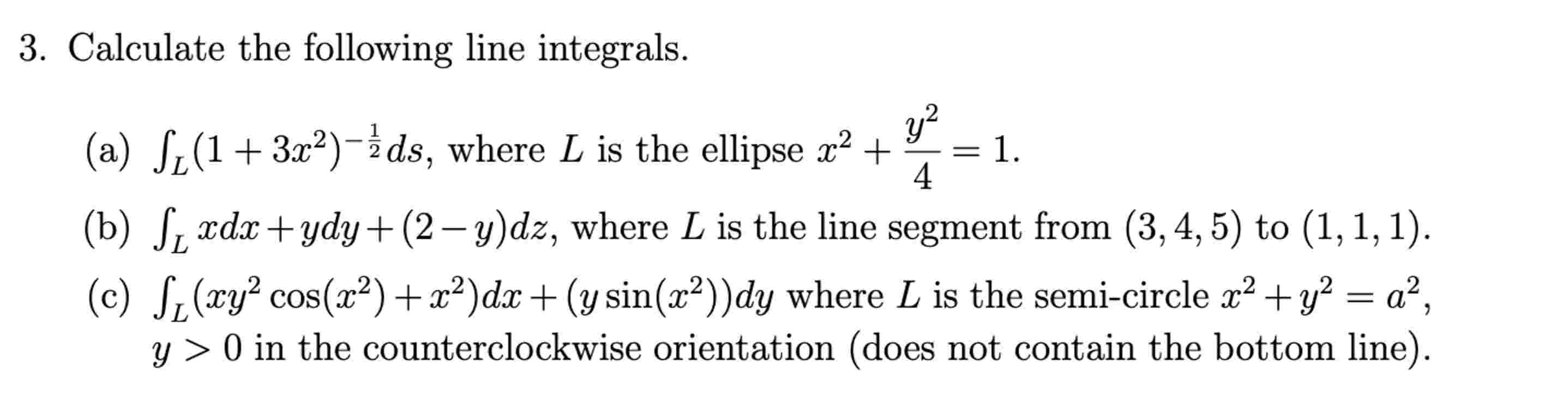 Solved PLEASE ANSWER ALL THREE PARTS AND PROVIDE STEPS IN | Chegg.com