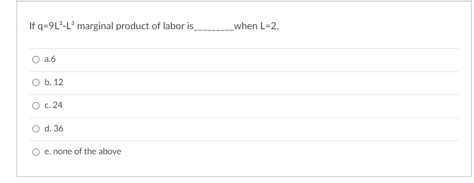 If Q Kinl Where K 2 Then Mpl When L 5 O A Chegg Com