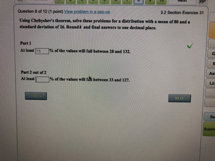 Solved 3.2 Section Exercise 31 Question 8 of 12 (1 point) | Chegg.com