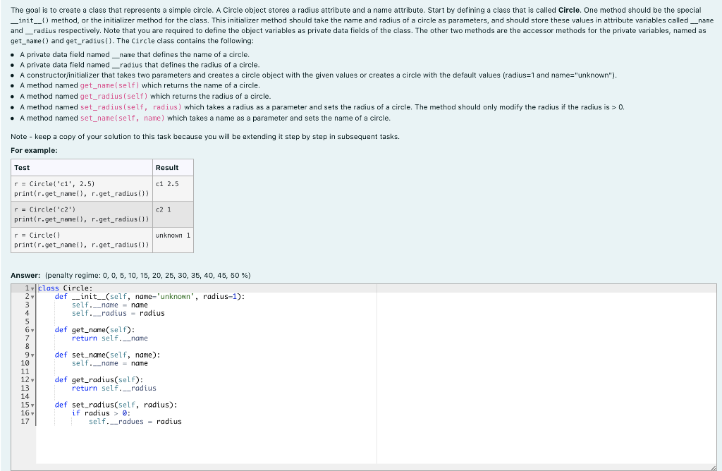 Solved The goal is to create a class that represents a | Chegg.com