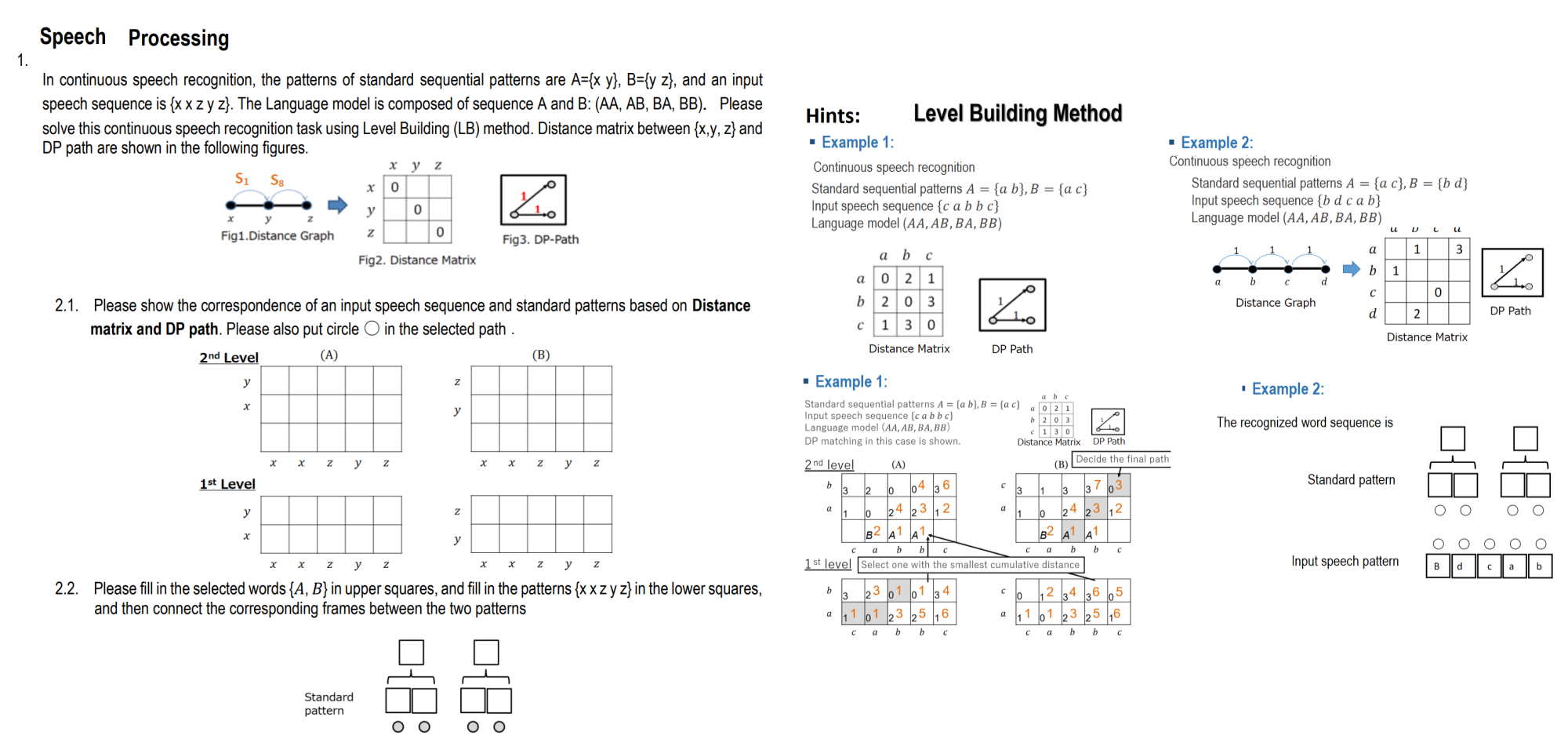 Solved Speech Processing 1. In continuous speech
