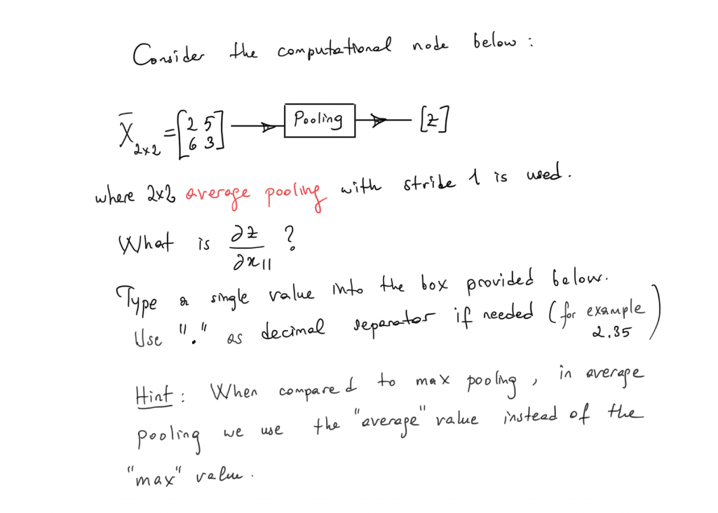 Consider the computational node below: where 2×2 | Chegg.com