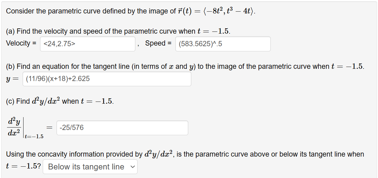 Solved Consider the parametric curve defined by the image of | Chegg.com