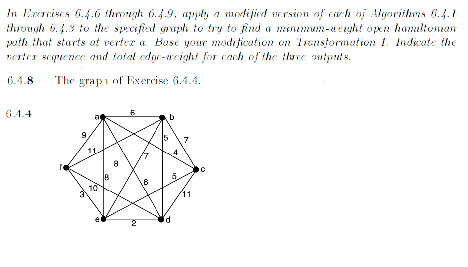 In Exercises 6.4.6 through 6.4.9, apply a modified | Chegg.com