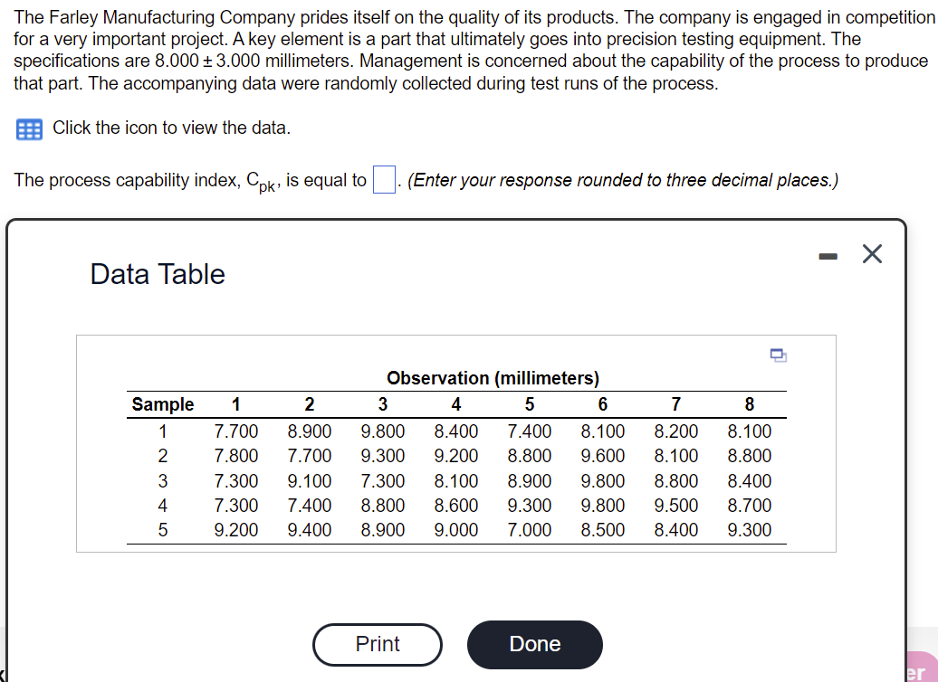 Solved B) Assume That The Process Is In Statistical Control. | Chegg.com