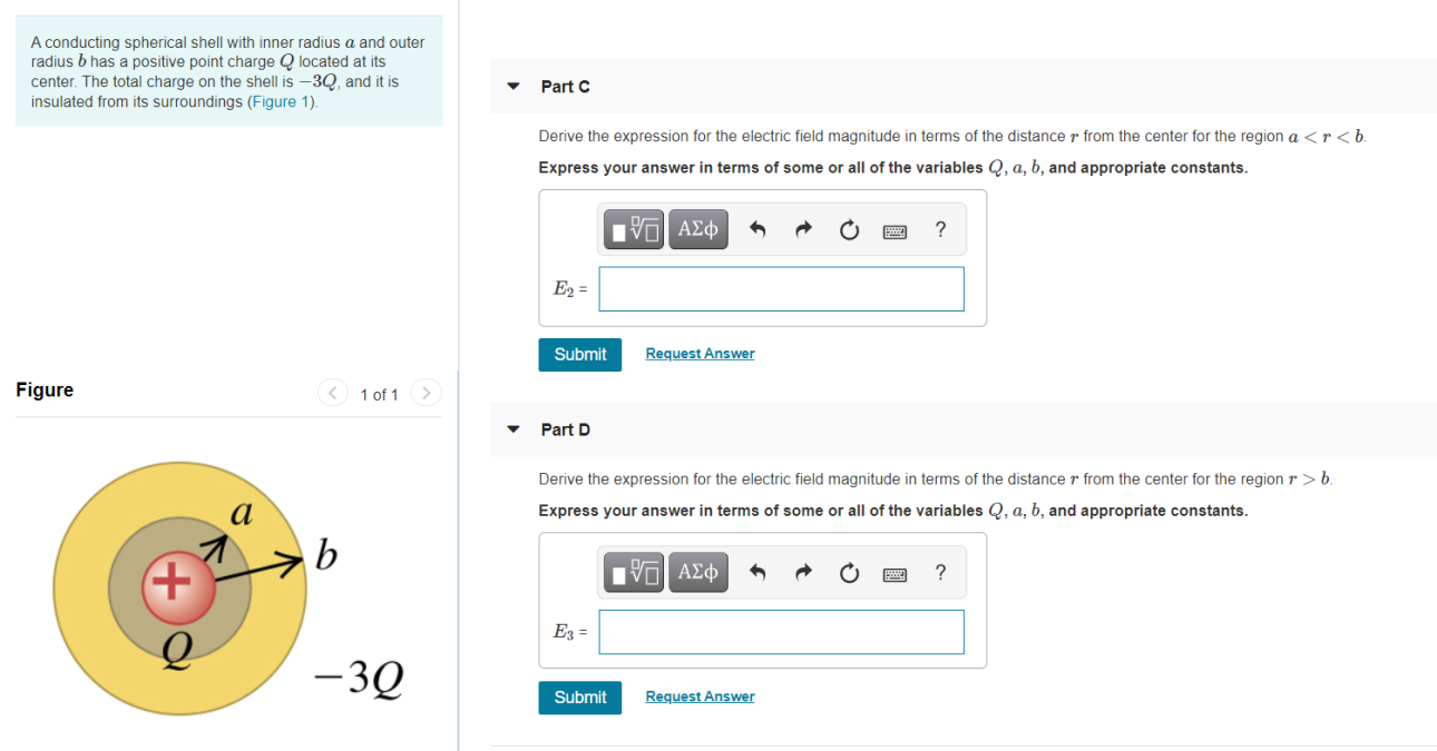 Solved A Conducting Spherical Shell With Inner Radius A And