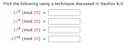 Solved Find The Following Using A Technique Discussed In | Chegg.com