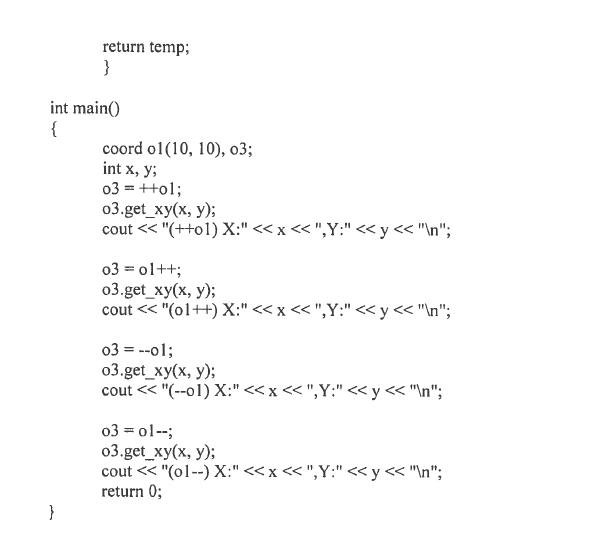 Solved 3. a) Trace the output of the following program class | Chegg.com