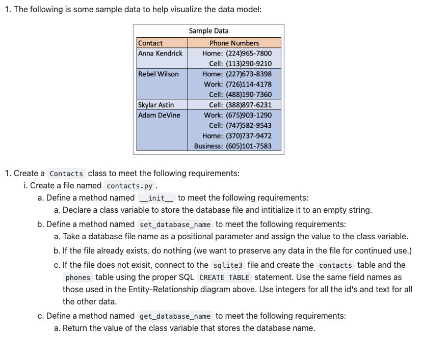 Solved 1. The following is some sample data to help | Chegg.com