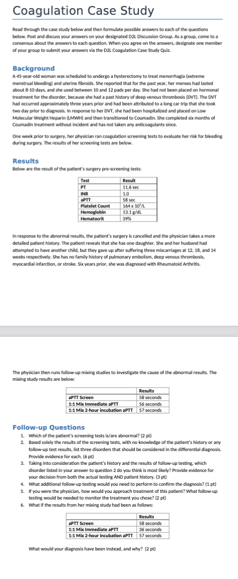 Solved Read through the case study below and then formulate | Chegg.com