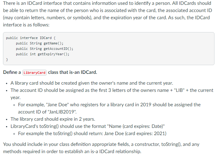 Public Id Card