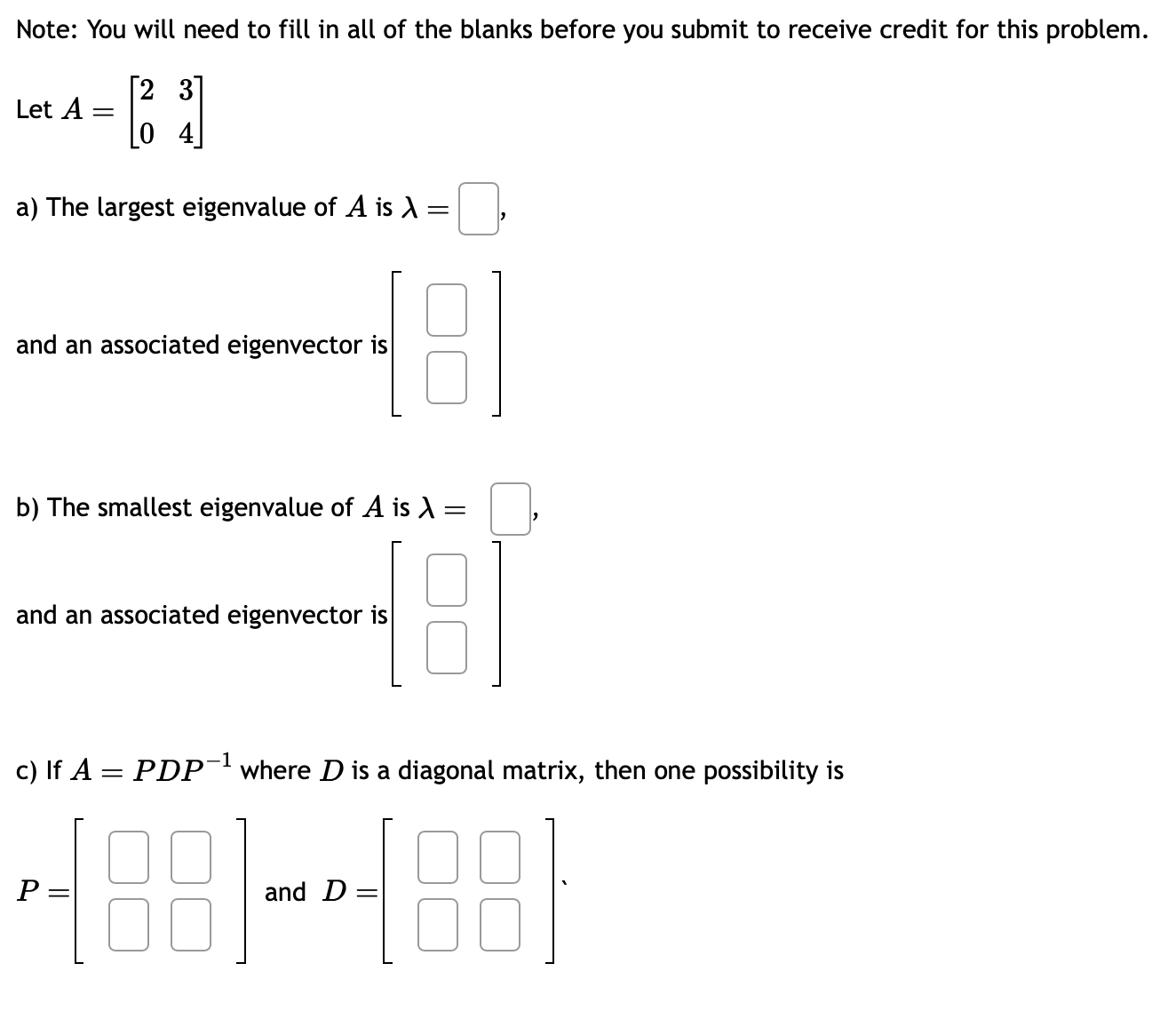 Solved Note: You will need to fill in all of the blanks | Chegg.com